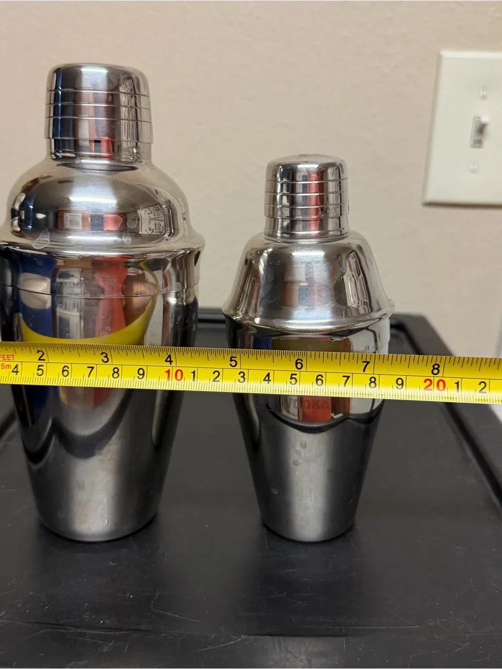 Stainless Steel Cocktail Shaker Set - Silver